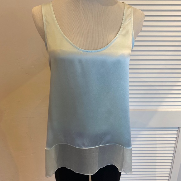 Maison de Papillon Sea Glass Silk Top - Picture 1 of 4